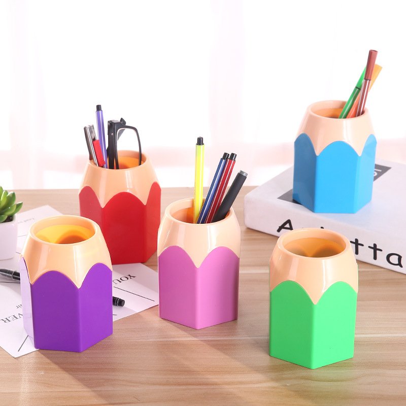 Office storage box Multi-functional pen holder Desktop display stationery Display pen bucket Office supplies stationery