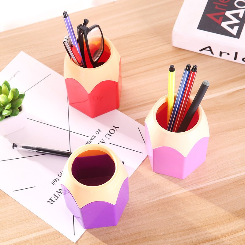 Office storage box Multi-functional pen holder Desktop display stationery Display pen bucket Office supplies stationery