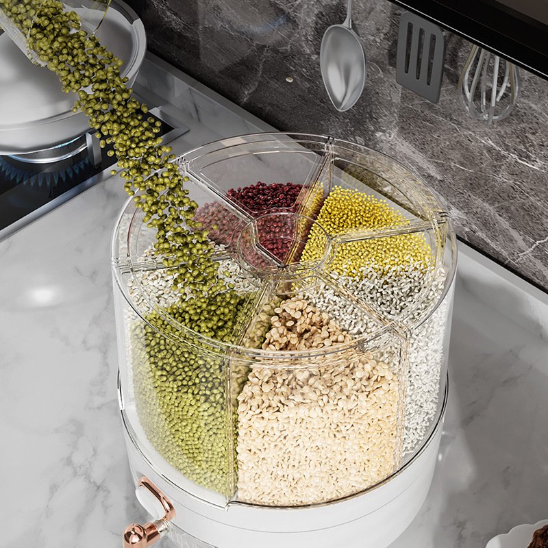 Kitchen Organization Container Cereal & Rice Dispenser for Beans Laundry Beads Storage Product Category-Storage Boxes & Bins