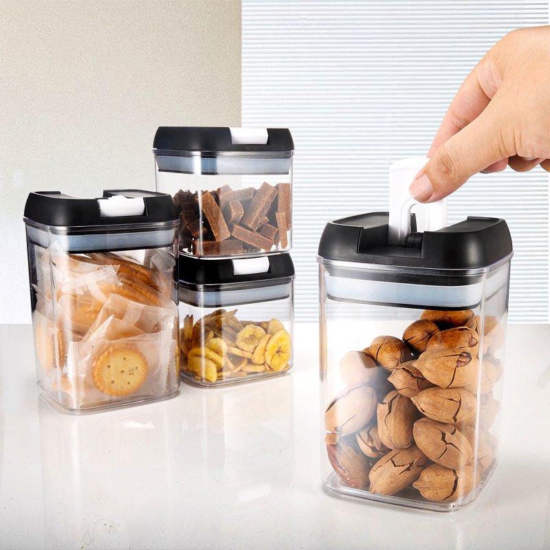 Clear Plastic Airtight Food Storage Containers for Kitchen Storage