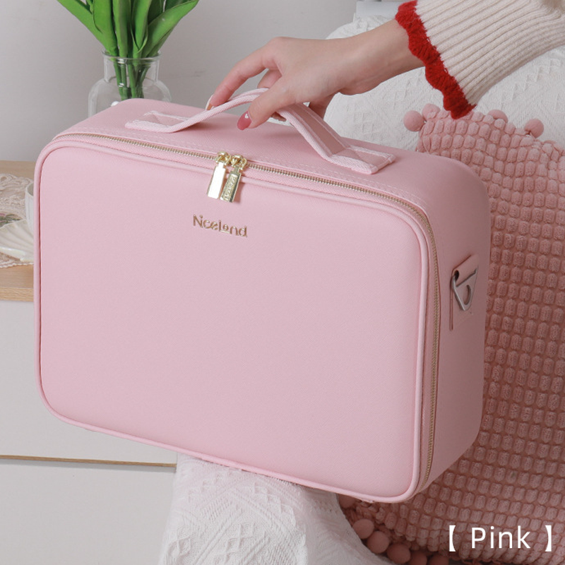Touch Sensor Mirror Table Make Up Bag Multifunctional Cosmetic Makeup Organizer Jewelry Storage Box With Led Light Mirror