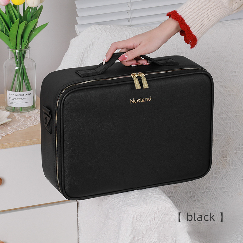 Touch Sensor Mirror Table Make Up Bag Multifunctional Cosmetic Makeup Organizer Jewelry Storage Box With Led Light Mirror