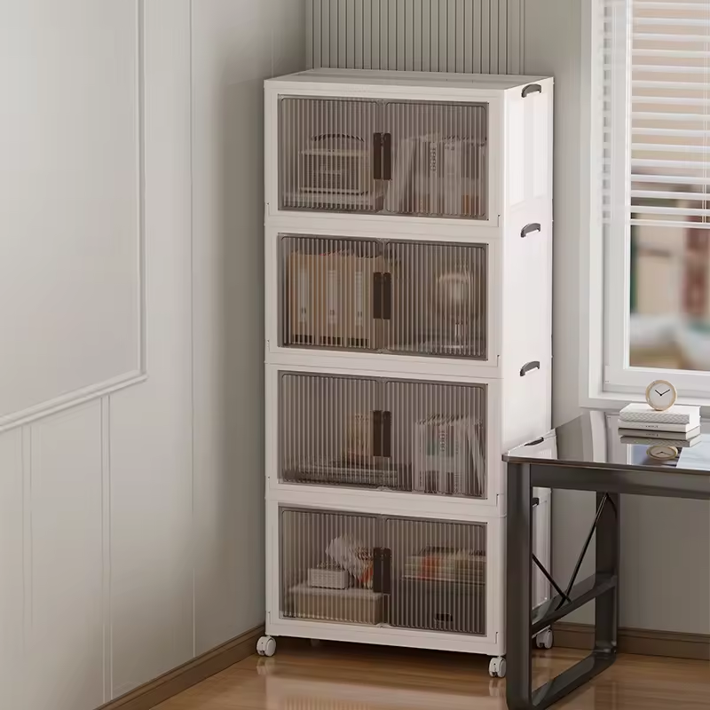 70 face wide foldable plastic storage cabinet high-quality storage container baby toy snack storage cabinet