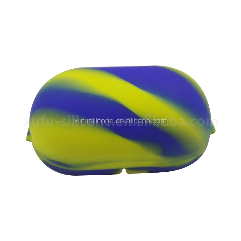 Double Layer Cosmetic Case Small Size Silicone Jar/Hand Sanitizer Container Silicone Storage Box