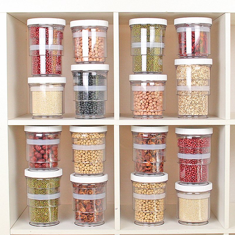 Airtight 1400ml to 850ml High quality food storage container airtight food storage container plastic set with lid