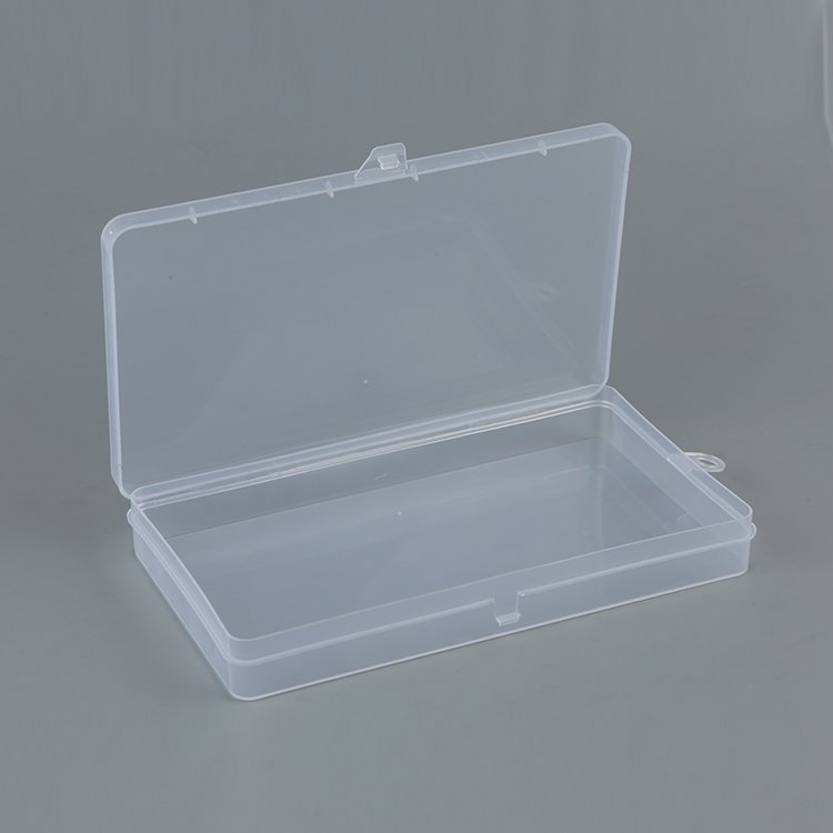 Top quality transparent 18*10*2.3cm home storage container mobile phone outer box cosmetic storage box with lid