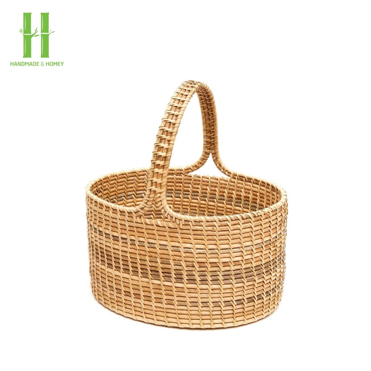 Best Price Rattan Picnic Basket Suitcase OEM Rattan Storage Basket Woven Wicker Picnic Basket Variety of Size from Vietnam