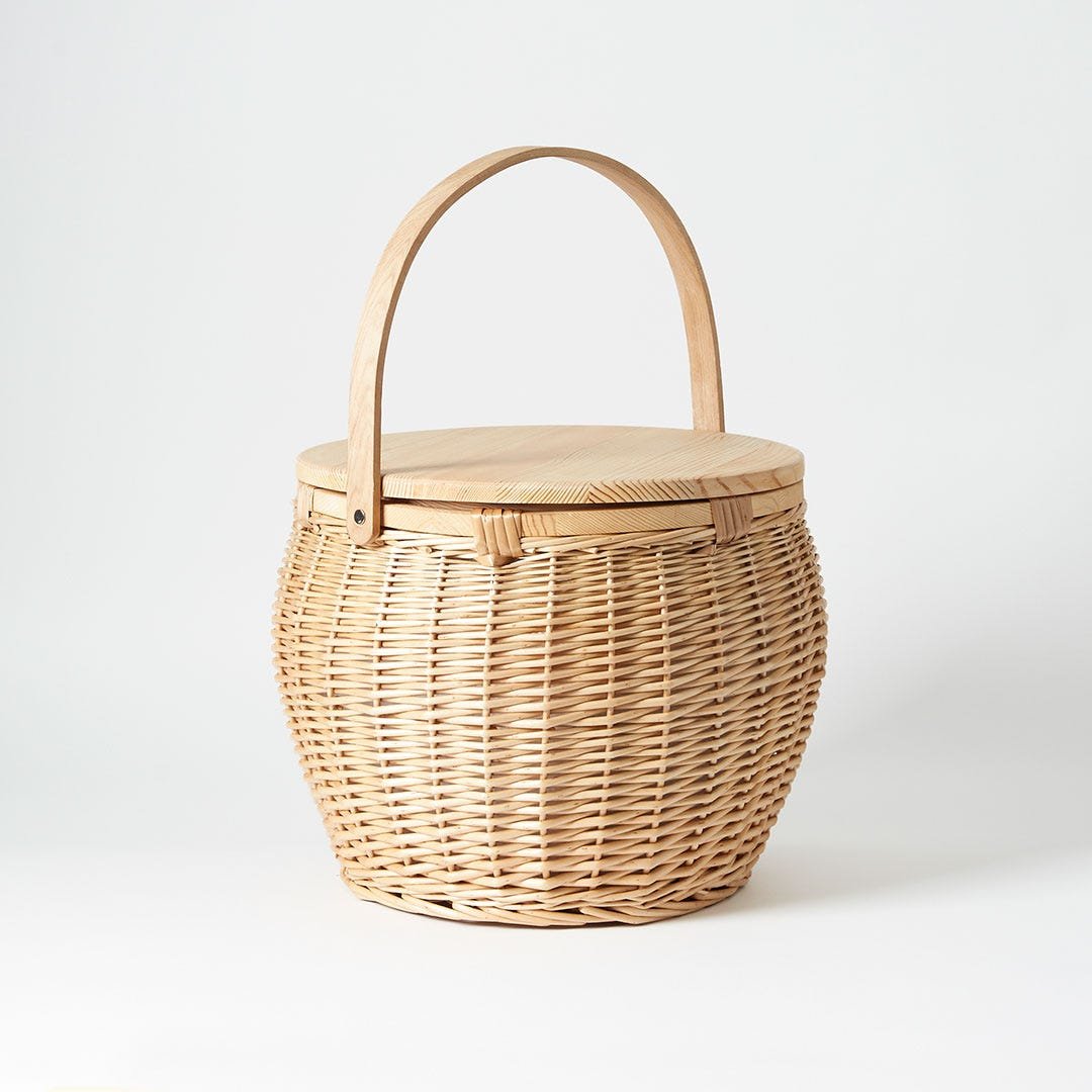 Best Price Rattan Picnic Basket Suitcase OEM Rattan Storage Basket Woven Wicker Picnic Basket Variety of Size from Vietnam