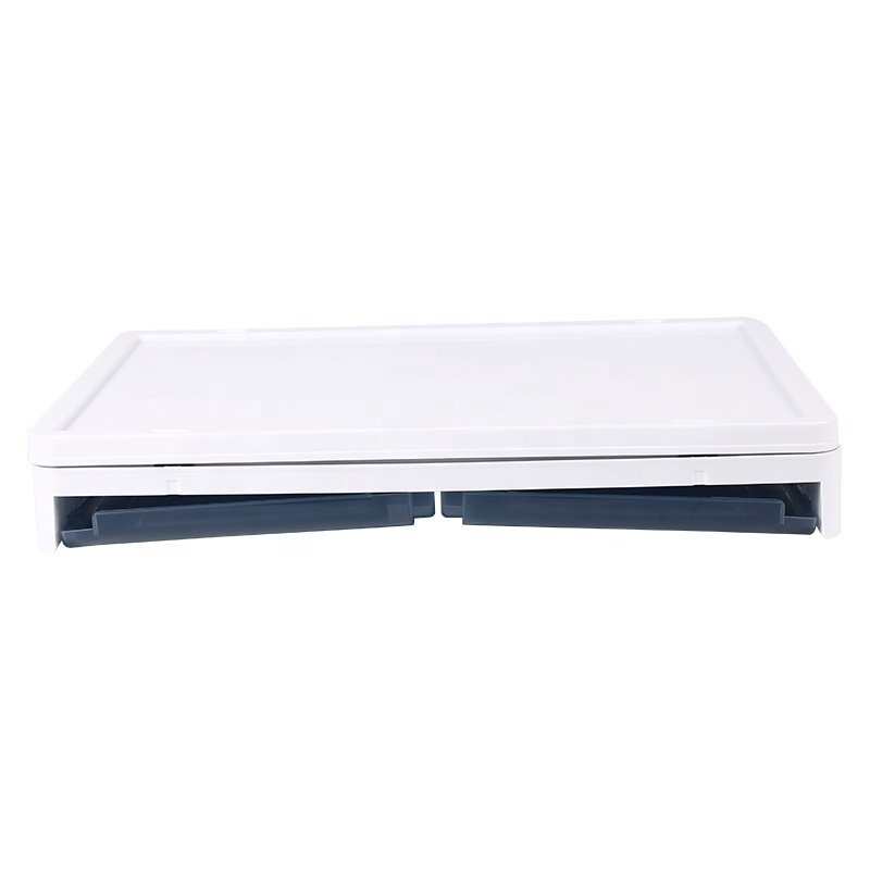 Custom Plastic Organizer Box collapsible storage bins Stacking Clothing Folding Camping Storage Box With Wheels For Organizer