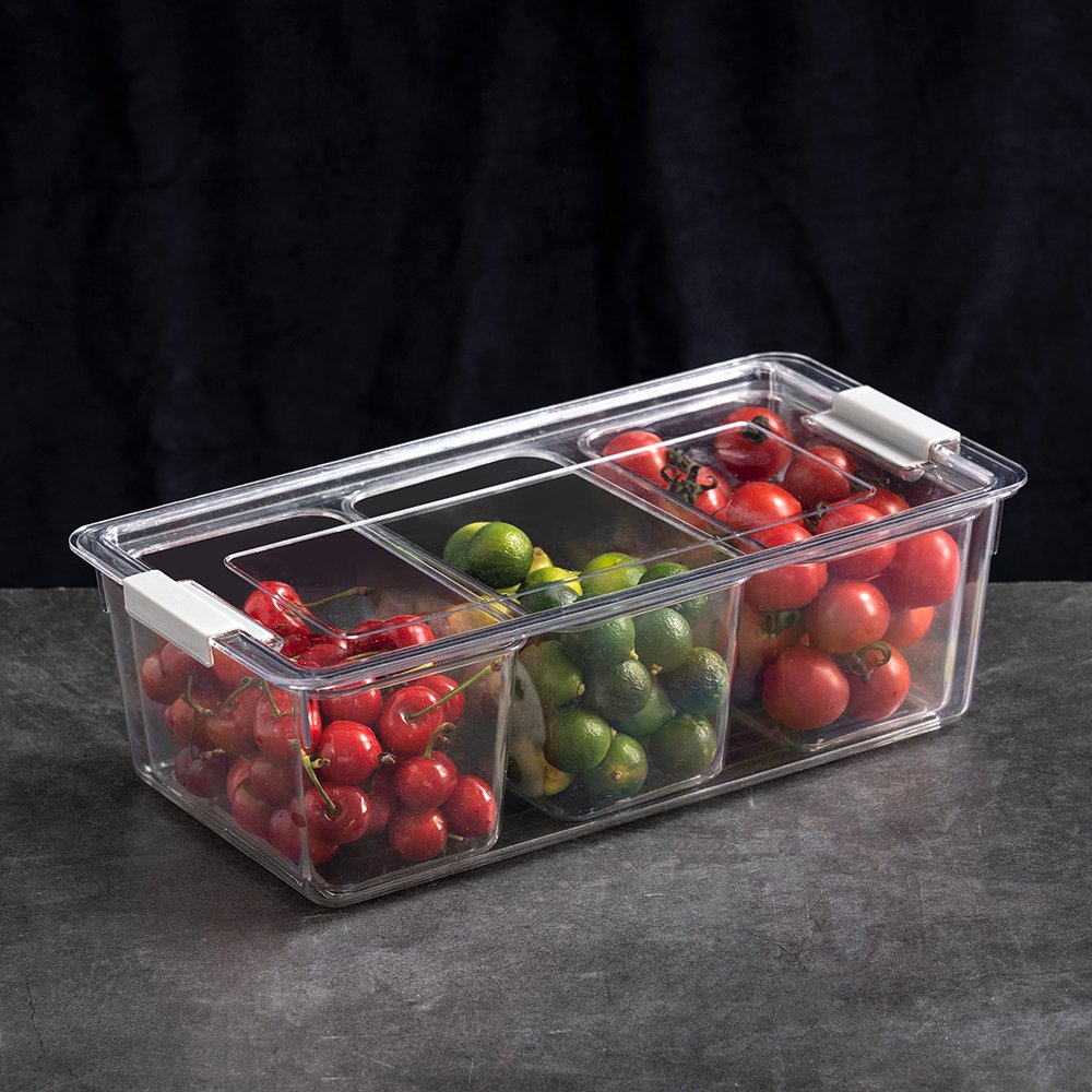 Cheap wholesale kitchen fridge acrylic plastic storage box