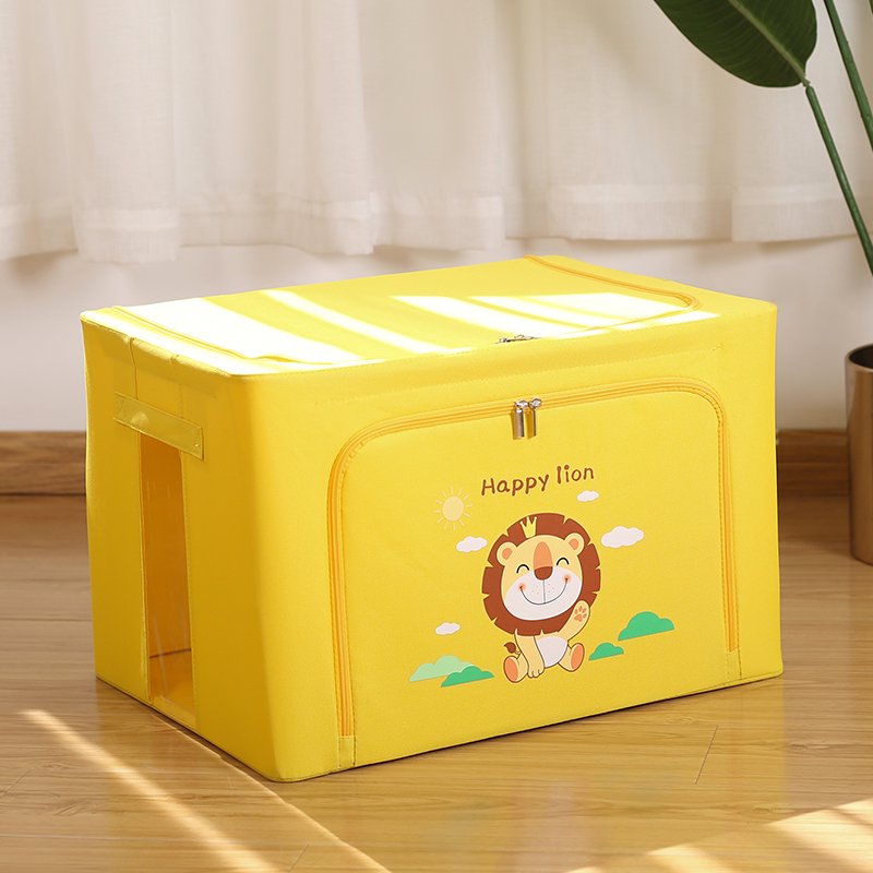 Hot Sale Kids Cartoons Pattern Toys Dolls Organizer Storage Closet Storage Bag Organizer Storage Boxes