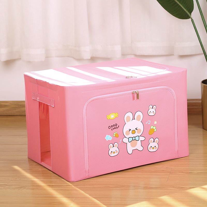 Hot Sale Kids Cartoons Pattern Toys Dolls Organizer Storage Closet Storage Bag Organizer Storage Boxes