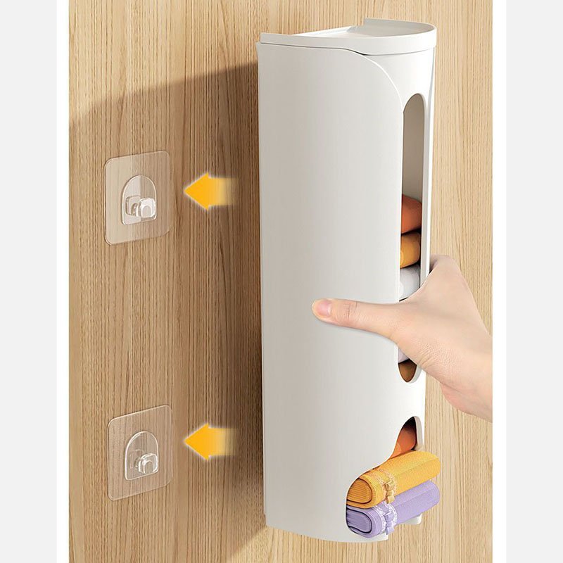 Transparent Plastic Closet Socks Underwear Organizer Wall-Mounted Storage Box Multifunctional Design Rectangle Shape PP Material