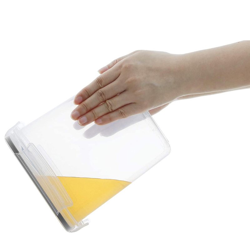 15Pcs Clear Plastic food storage Container Set Airtight Plastic Container Box For Pantry & kitchen Organizer