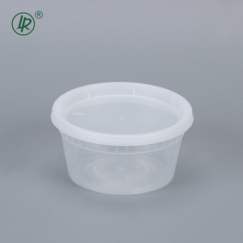 Food Storage Deli Containers with Lids 8oz, 12oz, 16oz, 24oz, 32oz Freezer Clear Deli Cups, BPA-Free Leakproof Round Meal Prep