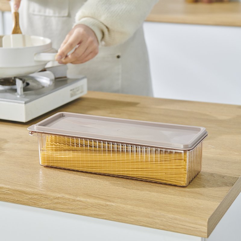 Factory wholesale Transparent White Food Container Multifunctional Storage Box Refrigerator fresh-keeping Box with lid