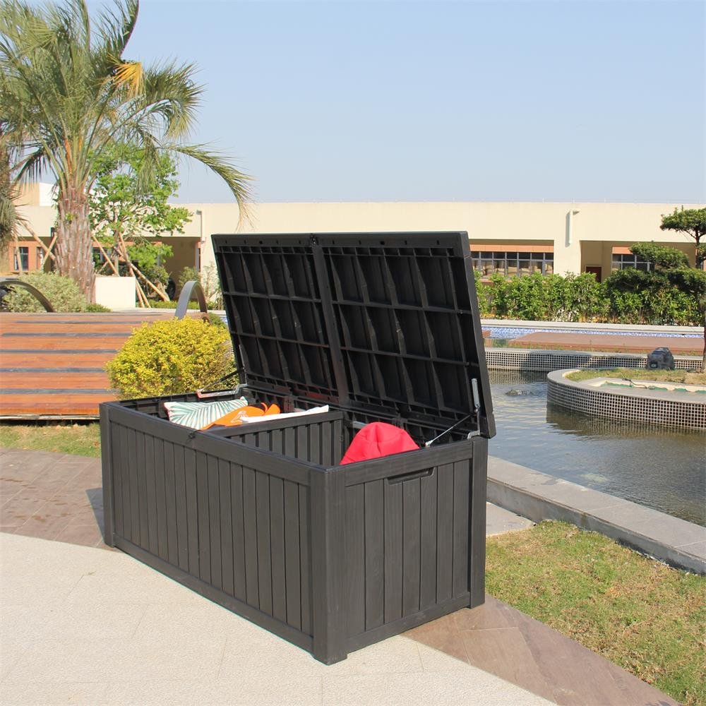 Garden Collapsible Plastic Container Storage Box Storage For Patio Furniture Outdoor Garden Tools Storage Box Garden
