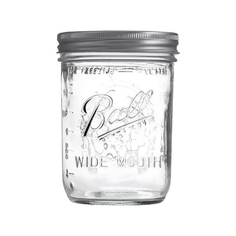 Factory Hot Sale Wholesale 16oz Kitchen Food Storage Glass Bottles Mason Honey Jar with Airtight Lids Household Use Use