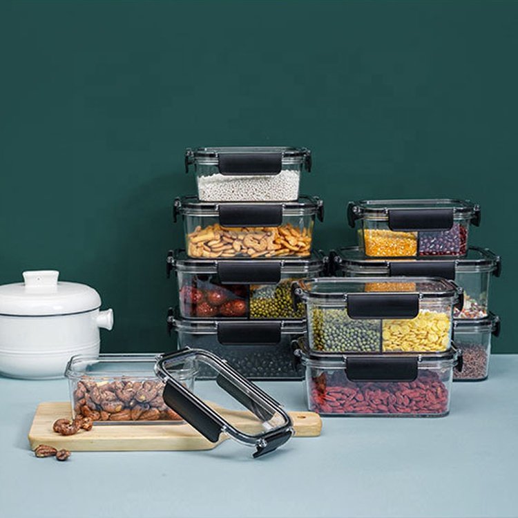 Gloway 1~3 Compartment BPA-Free Leakproof Stackable Durable Food Lunch Box Airtight Plastic Kitchen Food Storage Container