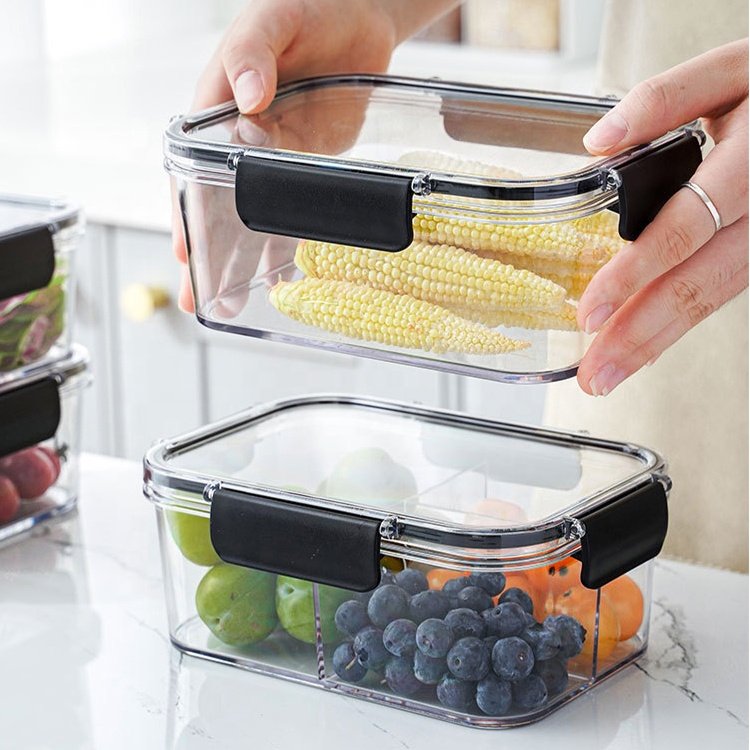 Gloway 1~3 Compartment BPA-Free Leakproof Stackable Durable Food Lunch Box Airtight Plastic Kitchen Food Storage Container