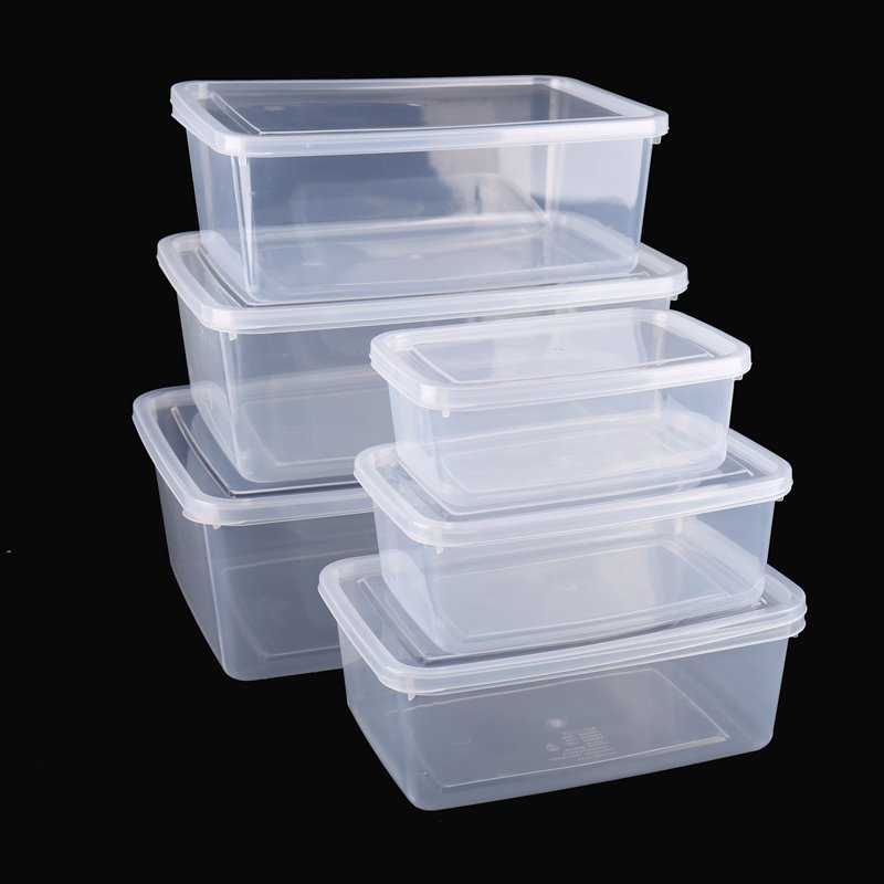 Wholesale Price Custom square Plastic fresh-keeping food storage box with increased height