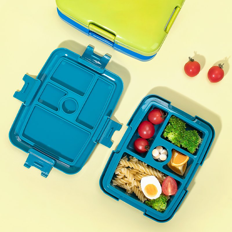 Wholesale Easy Open Food Grade PP Rectangular Thermal Lunch Snack Box BPA Free Leakproof Bento Lunch Boxes for Kids Children