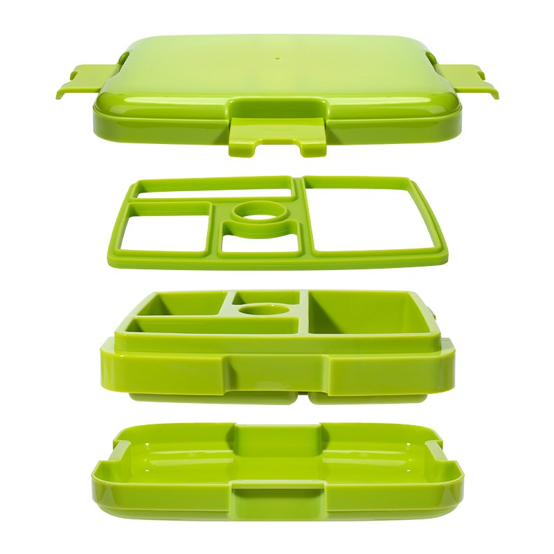 Wholesale Easy Open Food Grade PP Rectangular Thermal Lunch Snack Box BPA Free Leakproof Bento Lunch Boxes for Kids Children