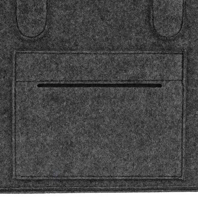 Large capacity felt wood storage box Felt camping picnic storage box,