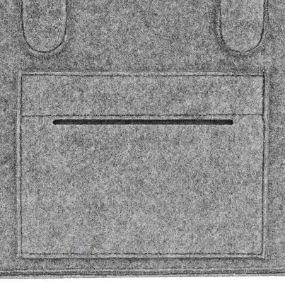 Large capacity felt wood storage box Felt camping picnic storage box,