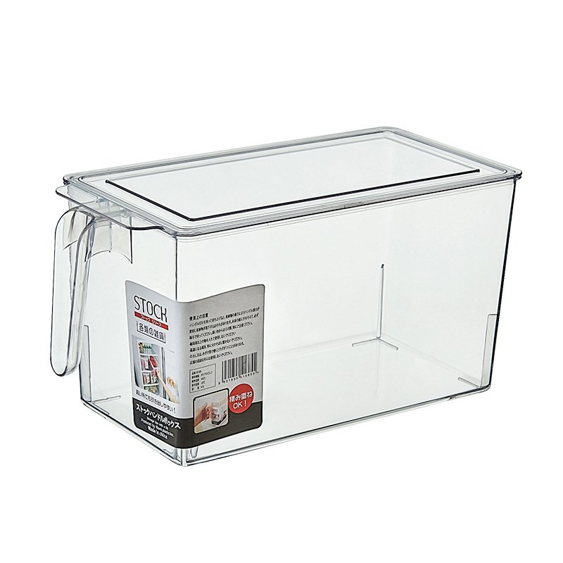 Transparent Storage Boxes for Fruit Vegetables Drinks BPA-Free Plastic Food Containers for Kitchen with lid handle