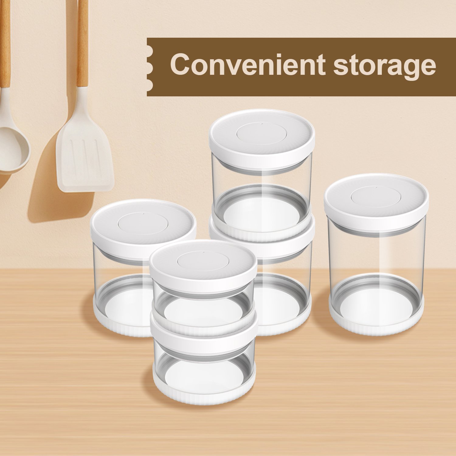 storage containers High borosilicate plastic jars with seal and lids glass sealed jar glass containers for food storage