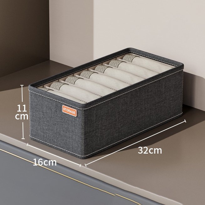 Folding drawer storage box underwear and panties and socks for organizing household clothes storage box with grid