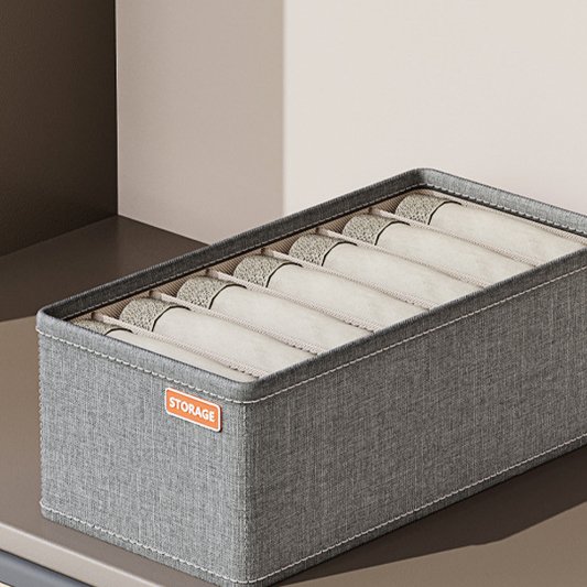 Folding drawer storage box underwear and panties and socks for organizing household clothes storage box with grid