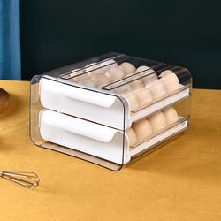 XJH Egg Storage Container Organizer Bin Egg Fresh Storage Box Refrigerator Egg Container PET Multifunction Square Plastics Boxes