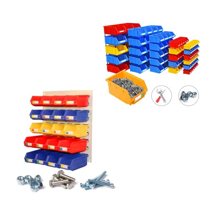 For Tool Bins Plastic Stackable Small Parts Storage Box Bin