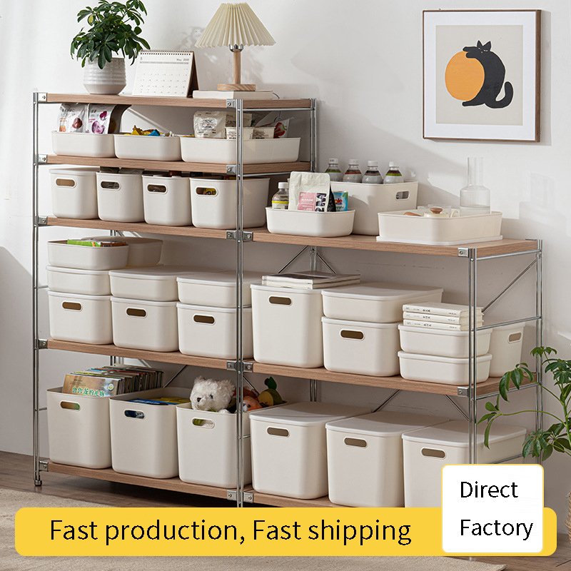 High Quality Plastic Storage Bins Modern Design Kids Toy Organizer Pantry Storage Bin Popular Use for Food Stackable Style