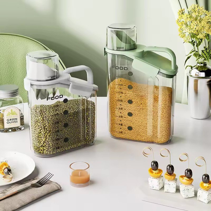 Home Kitchen Utensil Reusable Food Storage Container Transparent Refrigerator Storage Boxes with Lids