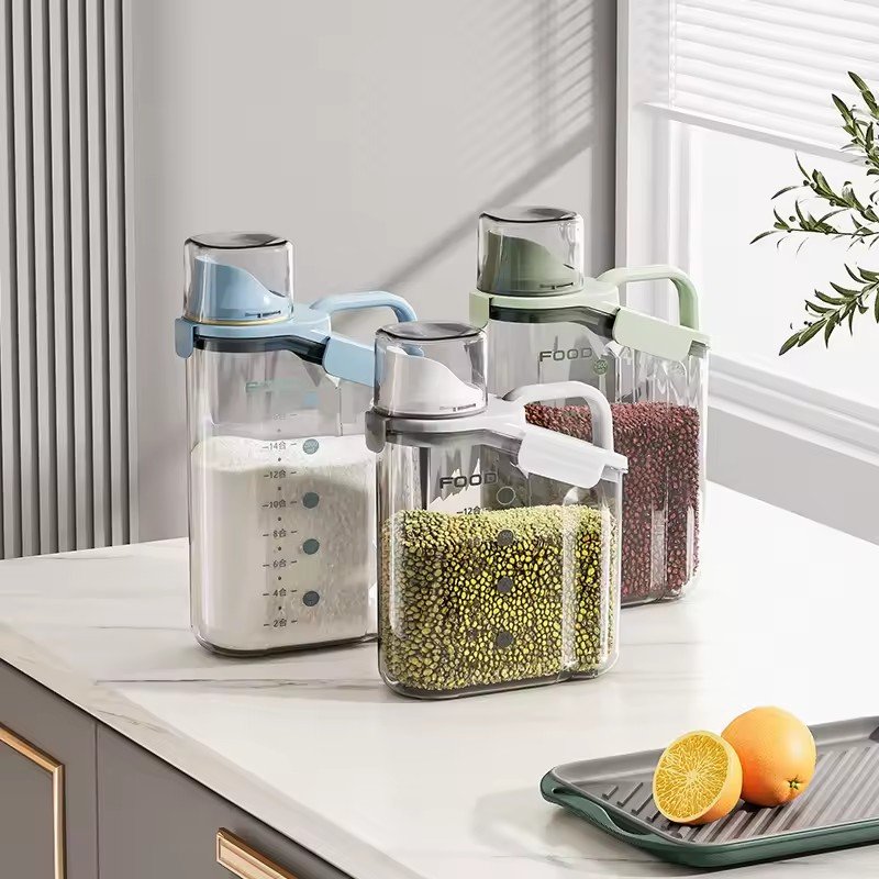 Home Kitchen Utensil Reusable Food Storage Container Transparent Refrigerator Storage Boxes with Lids