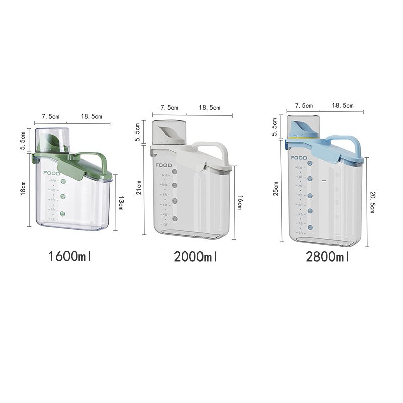 Home Kitchen Utensil Reusable Food Storage Container Transparent Refrigerator Storage Boxes with Lids