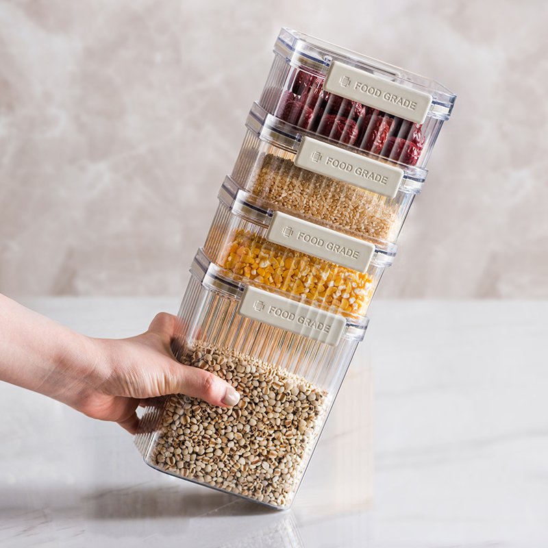 2023 Wholesales plastic food storage containers kitchen airtight storage boxes fridge containers
