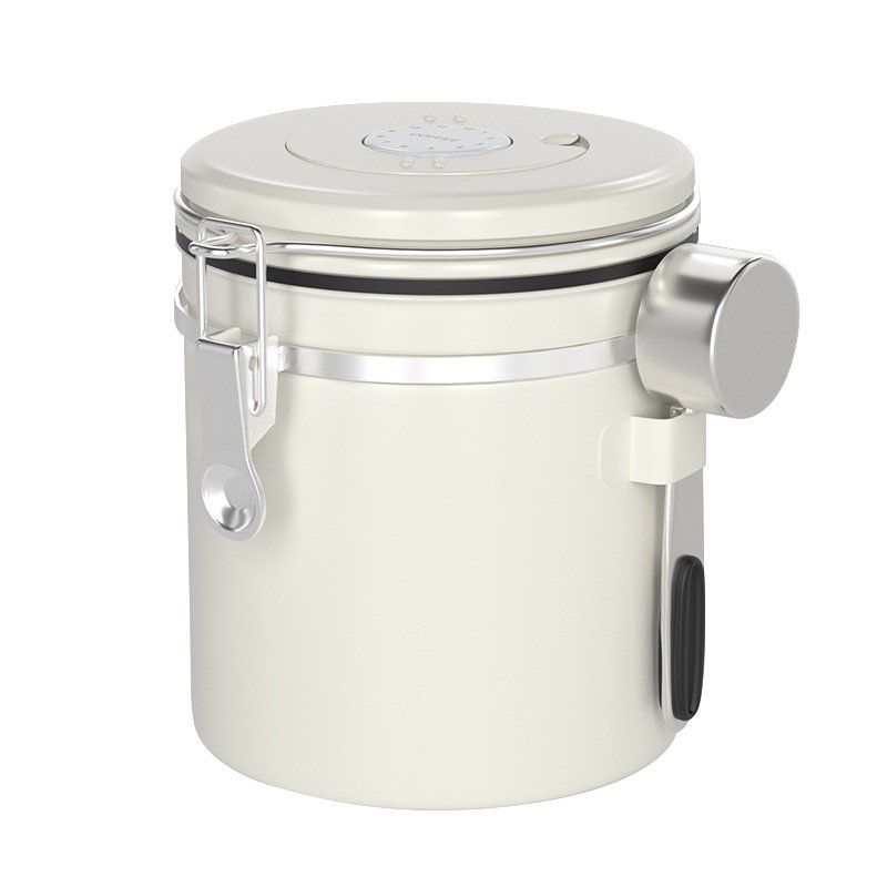 Stainless Steel Vacuum Coffee Beans Canister Set Airtight Coffee Bean Storage Storage Container With Scoop