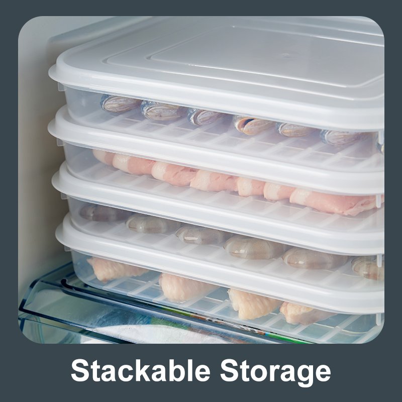 Freezer Food Storage Container Kitchen Plastic Fridge Organizer Bins Refrigerator Fresh-keeping Box