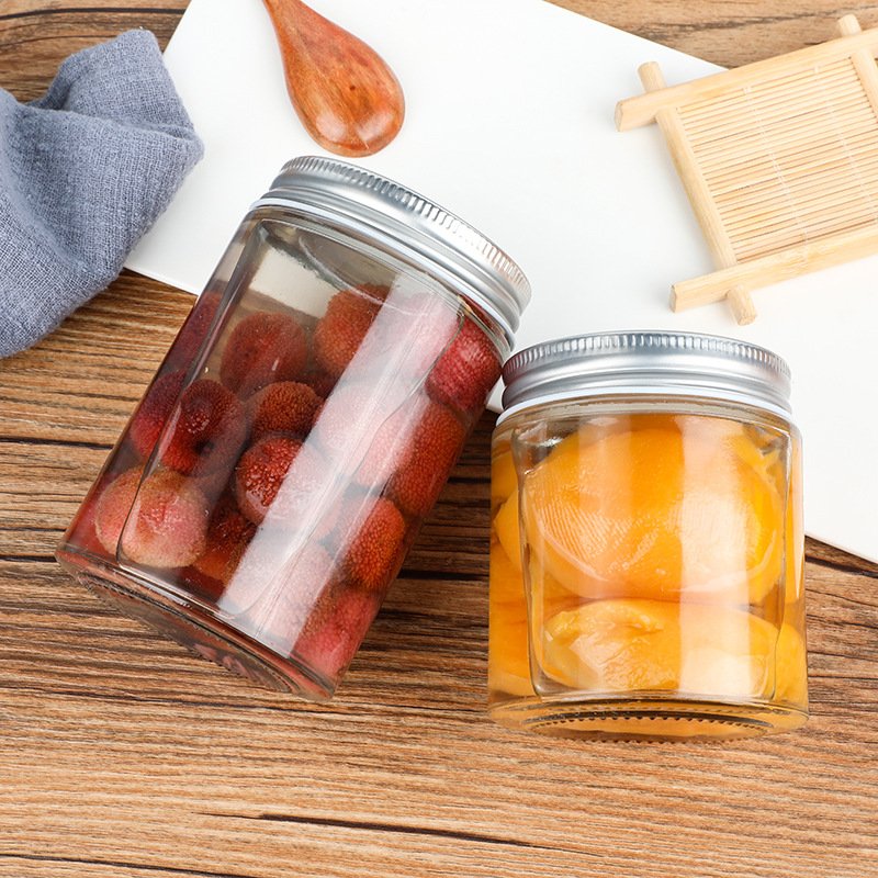 Custom 8 Oz 16 Oz 32 Oz Empty Clear Wide Mouth Canning Food Storage Glass Mason Jar With Lids For Canning