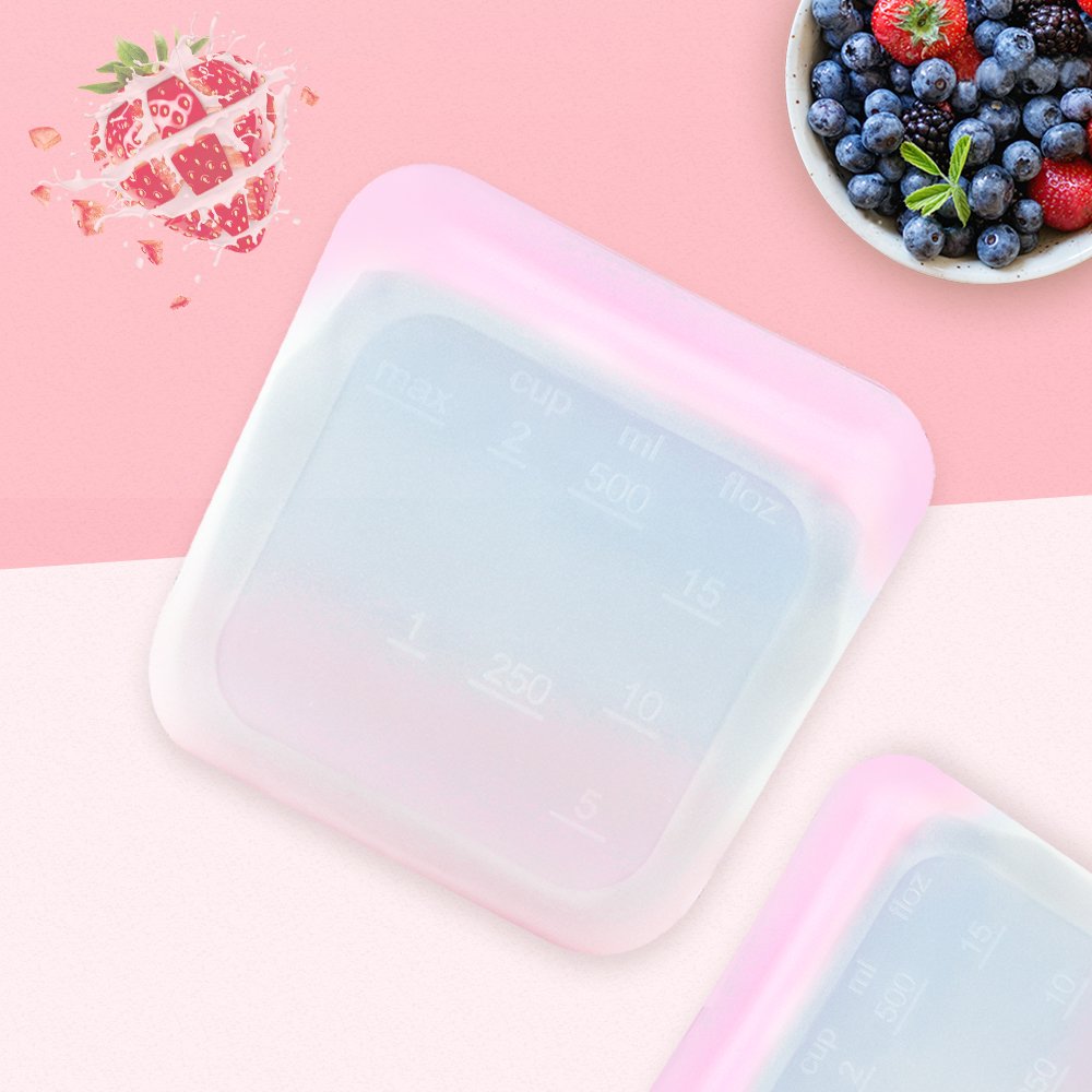Top Seller Platinum Grade Reusable Reusable Fresh Sealing Vacuum Reusable Food bag Silicone Food Storage Bag