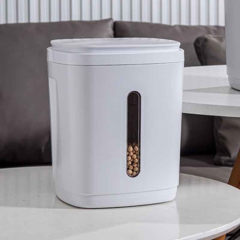 customize smart vacuum rice bucket grain storage barrel food storage box for kitchen grain rice container fit for Grain storage