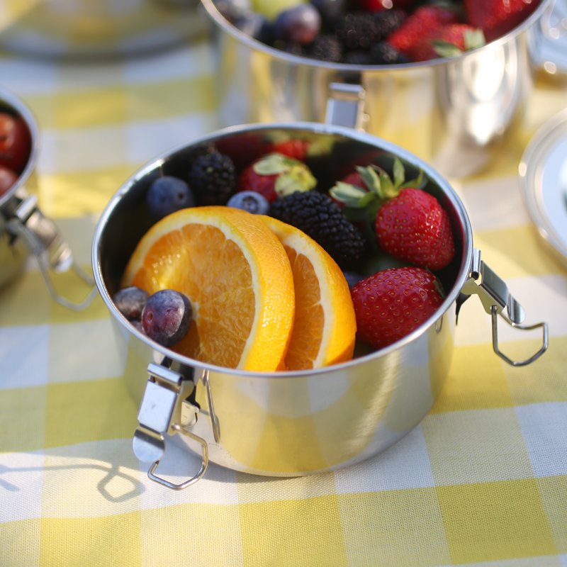 Airtight Container Stainless Steel Seal Food Storage with Lid Portable Storage Containers