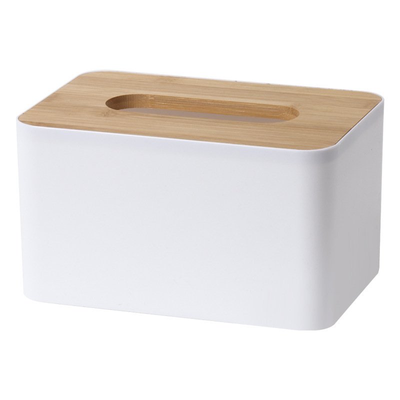 Square Advertising Tissue Box Desktop Storage Paper Drawer Living Room Dining Room Plastic Tissue Box Custom Printable Logo