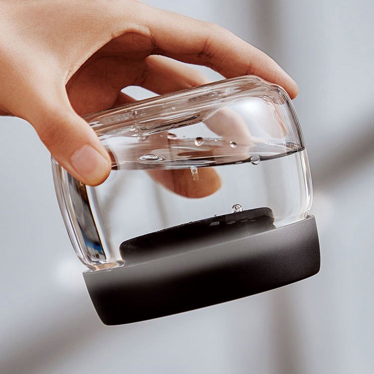 Vacuum press sealed food storage tank High borosilicate glass coffee bean jar