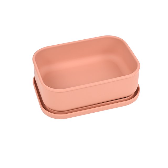 BPA free food grade non toxic 3 compartment silicone bento lunch box meal prep food storage container snack box microwave safe