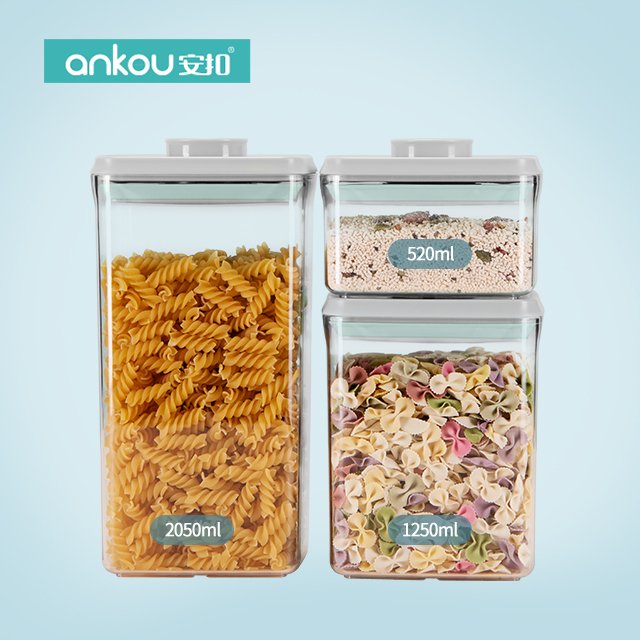 OEM ODM Transparent container kitchen food organizers storage Stackable baby milk powder container For household storage